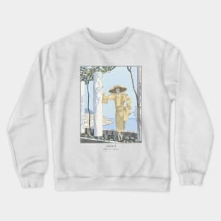 Amalfi Fashion Illustration by George Barbier Crewneck Sweatshirt